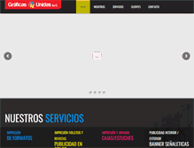 Tablet Screenshot of graficasunidas.com